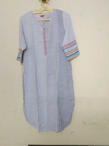 Striped Cotton Kurti