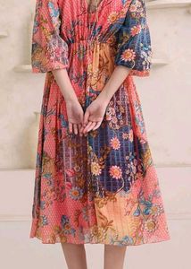 Floral Print Midi Dress