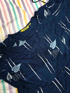 Stylish Navy Blue Dress