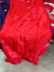 Red Embellished Dress