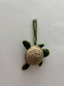 Mini Turtle Crochet Bag Charm