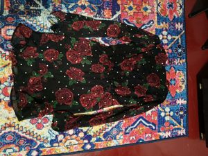 Rose Print Mini Dress
