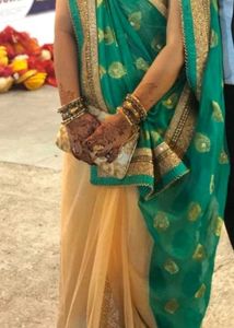 ETHNIC GREEN SAREE