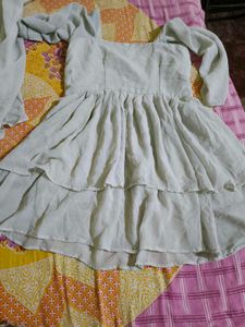 SANCIAWomen Georgette Kurta Palazzo Set