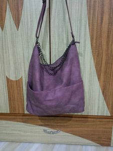 Imported Purple Hobo Bag