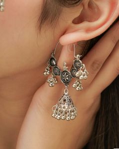 Silver Jhumka Earrings