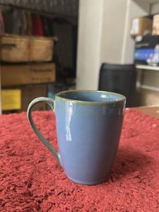 Set of Two Ceramic Mugs Dual Glazed