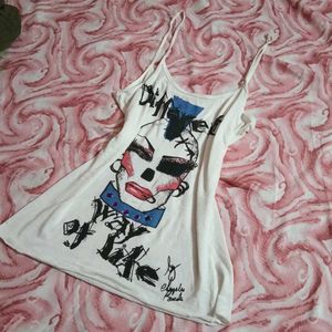 2000s Emo Long Body Fitted Top
