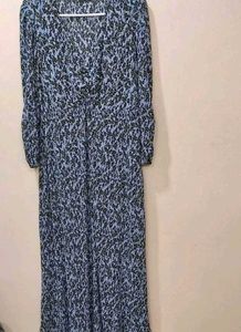 Mango Floral Print Midi Dress