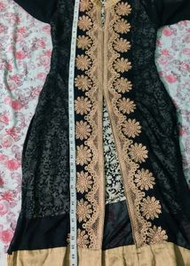 Embroidered Black &amp; Gold Tunic