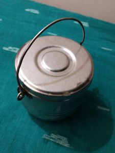 Small Steel Container With Handle