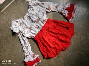 Red &amp; White Co-ord Set