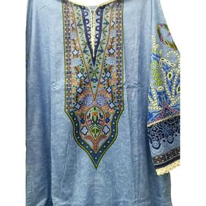 Blue Embroidered Shalwar Kameez