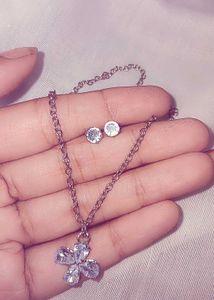 Minimal Korean Diamond Jewellery Set