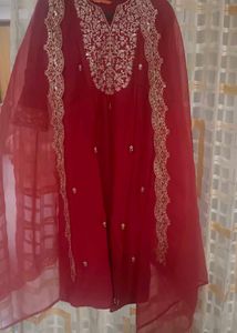 Elegant Maroon Kurta Set