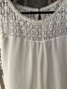 Lace Back Sleeveless Top