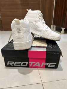 Red Tape White High Top Sneakers
