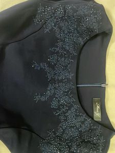 Elegant dark Navy Dress