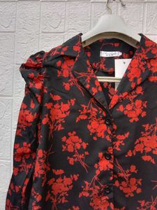 New with tag Pinterest Korean Floral Print Blouse