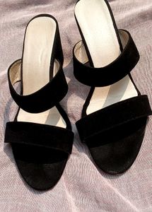 Black Heeled Sandals
