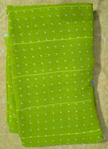 Green Polka Dot Floral Saree