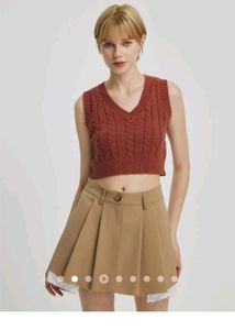Urbanic Style Knitted Crop Top