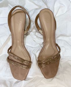 Heeled Nude Sandal