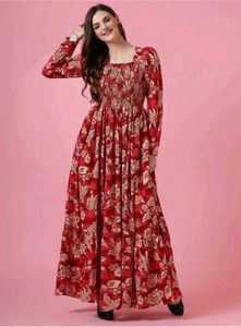 Floral Print Maxi Dress