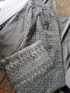 Elegant Grey Embroidered Kurta Set