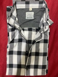 Black and White Checkered Shirt
