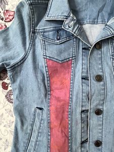 Beautiful Acrylic Work Denim Jacket !!!!