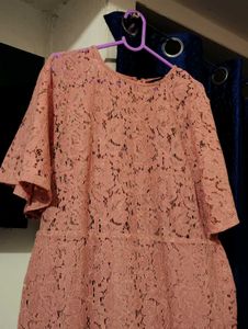 Elegant Lace Midi Dress For Girls And Women