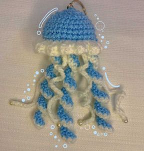 Crochet Jellyfish Keychains💗