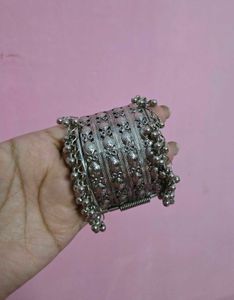 Silver Oxidised Rajasthani Style Bangle Bracelet