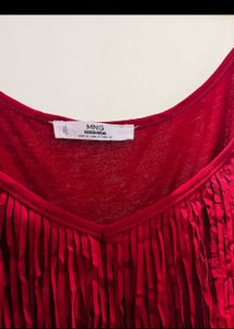 Red  (Marron)Fringe Festival Tank Top