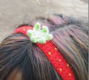 Crochet Strawberry Headband