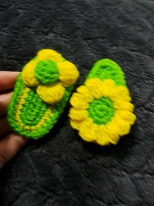 Crochet Flower Hair Clips