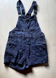 Denim Overalls Shorts