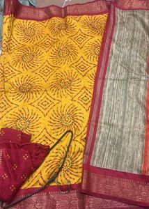 Elegant Yellow Saree