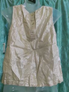Shimmery Tie-Front Tank