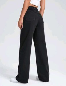Wide Leg Black Jeans