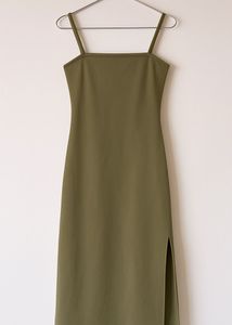 Olive Green Slip Dress