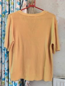 Mustard Short Sleeve Cardigan