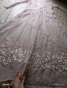 Embroidered Shrug Blouse Lehanga Pant and Dupatta