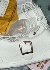 Savana White Baguettes Bag