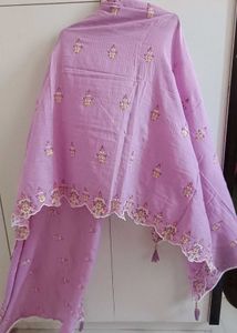 Embroidered Purple Kurti