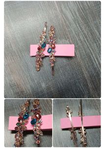 Silver Bow Hair Claw Clip And Floral Pin.