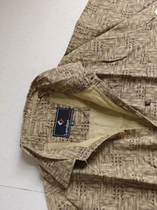 Tan designed Printed Shirt