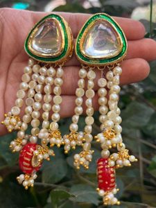 Handmade Kundan Earrings