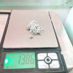 Slightly Used Pure Silver Traditional Figaro Chain